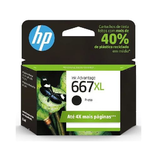 Cartucho de tinta HP - 667XL - Ink cartridge - Black - 3YM81AL