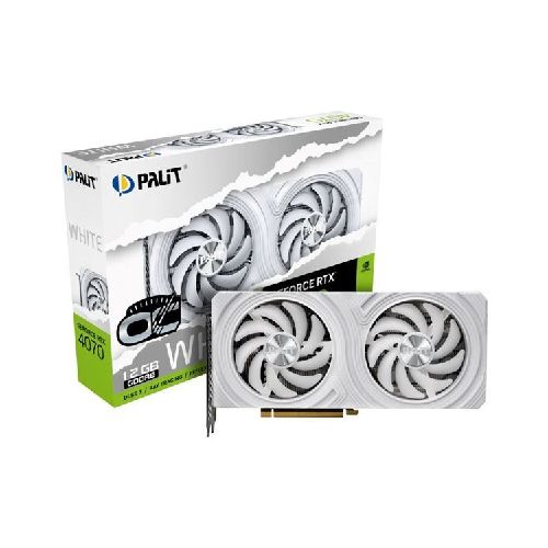 Tarjeta Video Palit RTX 4070 Dual 12GB blanca