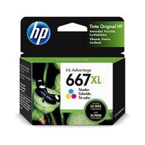 CARTUCHO DE TINTA HP 667XL Ink cartridge Tricolor 3YM80AL