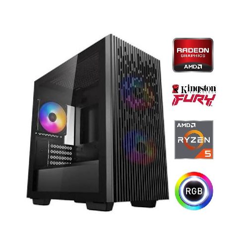 Equipo Gamer Ryzen 5 8500G, 16GB, 1TB NVMe, Gráficos Radeon, periféricos