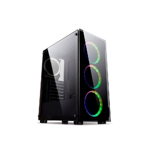 Gabinete Gaming Perseo CN99f 3 Fanes Frontal Argb