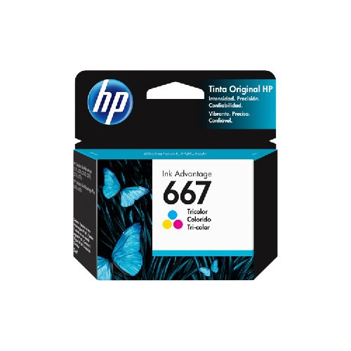 Cartucho tinta HP 667 Ink cartridge Tricolor 3YM78AL