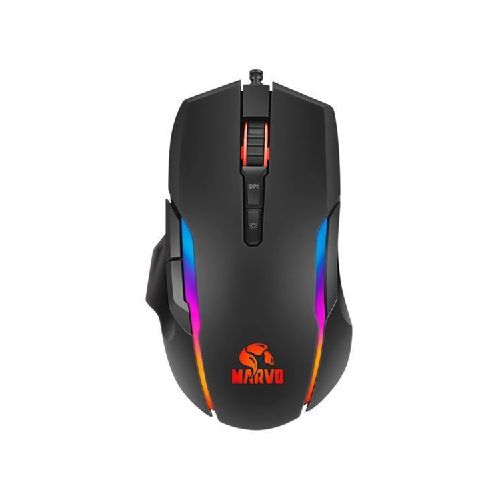 Mouse Gaming Marvo Pro Óptico 10000dpi Iluminación rgb