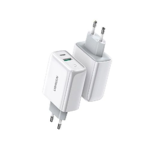 Ugreen Cargador De Pared 38w Usb + Usb-c Blanco