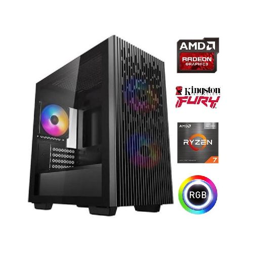 Equipo Gamer Ryzen 7 5700G, 16GB, 1TB NVMe, Graficos Radeon