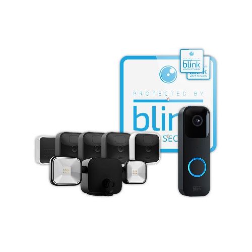 Kit De Seguridad Inalámbrico Blink Visión Nocturna Wifi 1080p