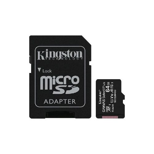 Memoria Micro SD Kingston Select Plus 64GB clase 10