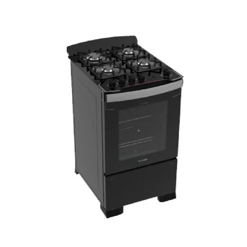 Cocina a gas James 4 hornallas mesada de vidrio C 804 V NEGRO