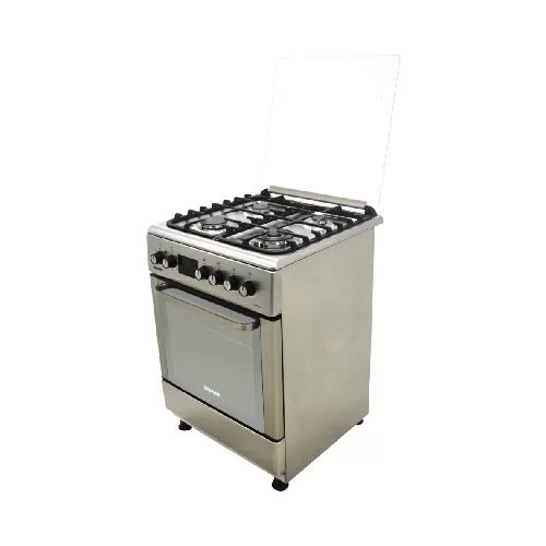 Cocina combinada Siam 4 hornallas inox