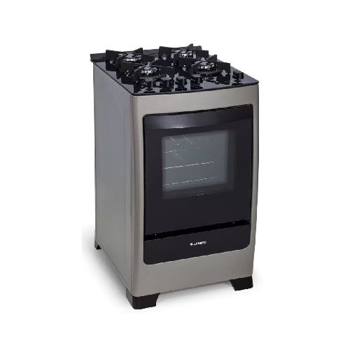 Cocina a gas James 4 hornallas mesada de vidrio C 700 V TITANIUM