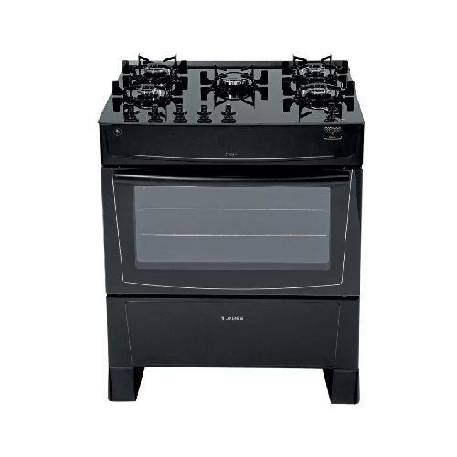 Cocina James a gas 5 hornallas C695V NEGRO