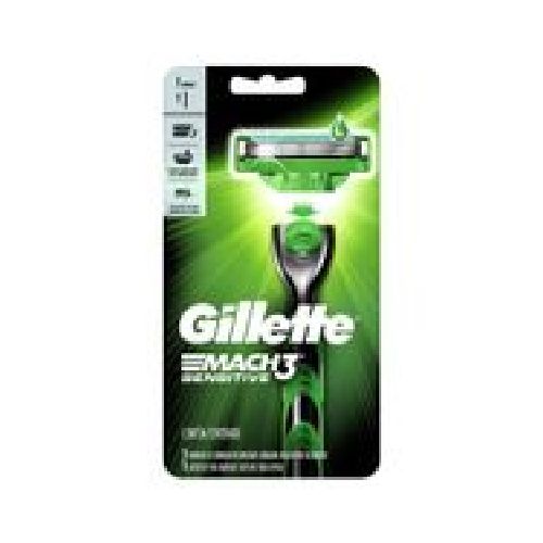 Afeitadora Gillette Mach3 Sensitive Razor 1Un