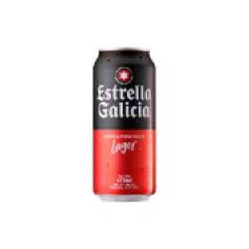 CERVEZA ESTRELLA GALICIA LAGER LATA 473ML