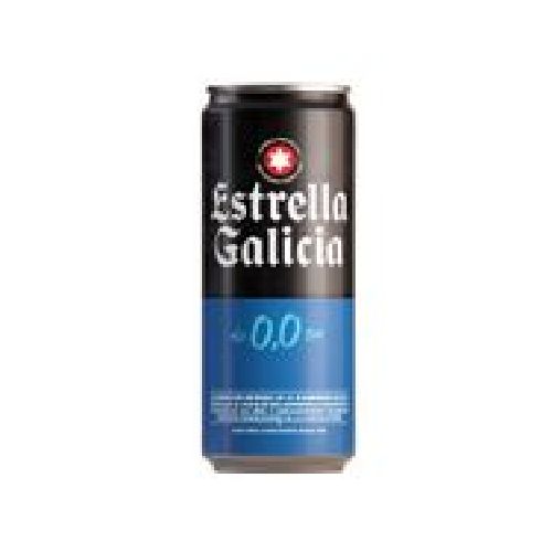 CERVEZA ESTRELLA GALICIA CERVEZA SIN ALCOHOL LATA 330ML