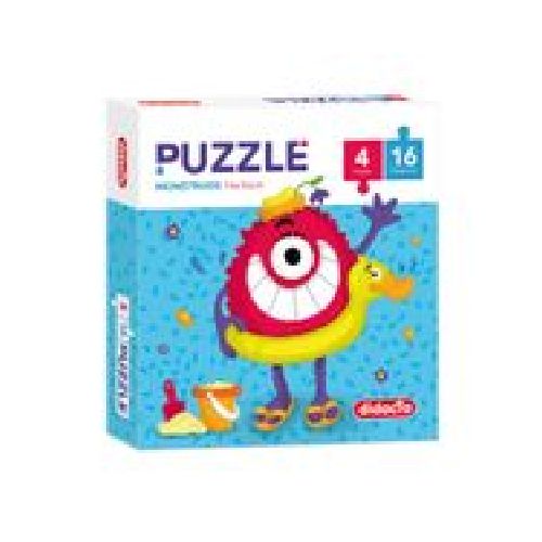 PUZZLE DIDACTA MONSTRUOS 4X16PIEZAS