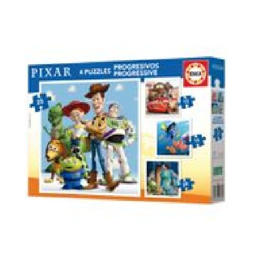 PUZZLE EDUCA PIXAR 4EN1