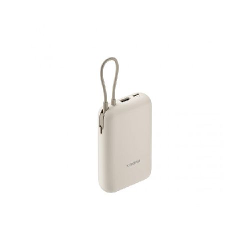 Power Bank Xiaomi 22.5W con cable integrado color beige