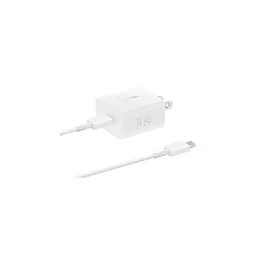 Cargador original Samsung GaN de 25W color blanco