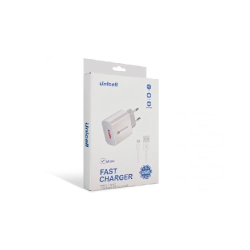 Cargador de pared Unicell con cable microUSB