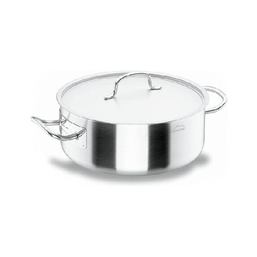 Cacerola inox con tapa 36x14 14.2 lts