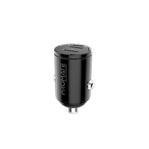 Cargador De Auto 2 USB-C Mini 40W Promate Bullet-PD40