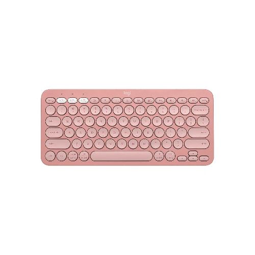 Teclado Inalámbrico Logitech K380s Pebble Keys 2 c/Bluetooth Rosado