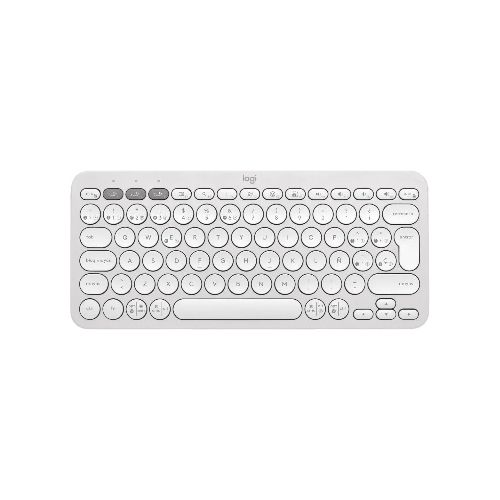 Teclado Inalámbrico Logitech K380s Pebble Keys 2 c/Bluetooth Blanco