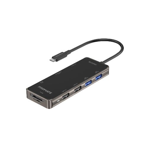 Hub USB-C 9 en 1 Promate PrimeHub-Go