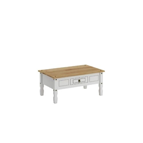 Mesa De Living Rustica Blanco Grande Mex020