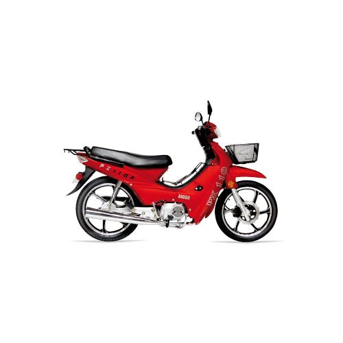 Moto Baccio Cub Px110 F Llanta De Aleacion - Rojo