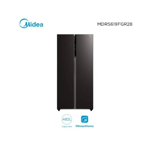 Heladera Midea M500 ( 619) Side By Side Inverter Inox/ Blac