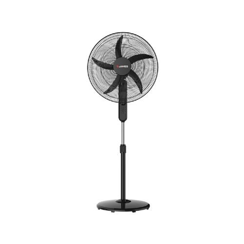 Ventilador De Pie James Vp 20 Base Redonda Bla/n