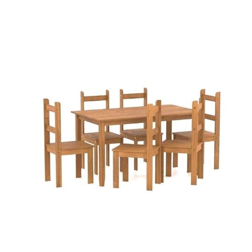 Juego Comedor 6 Sillas Red Natural Cera