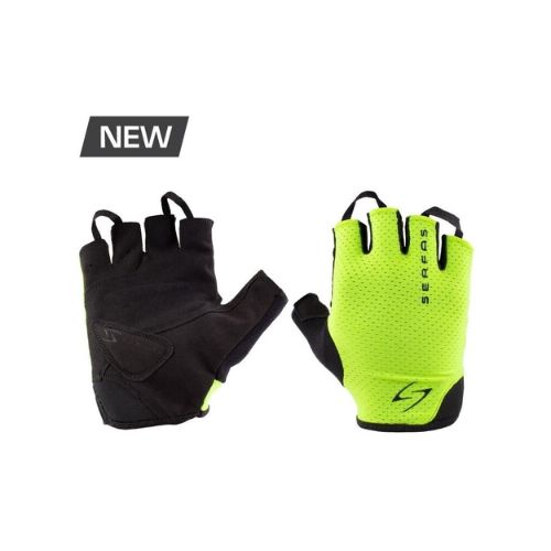 Guantes Ciclista Cortos Serfas Starter - Verde Fluor