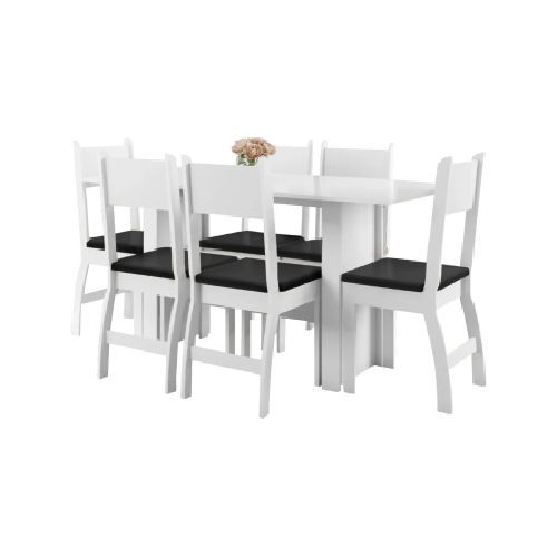 Juego De Comedor Mesa 6 Sillas tapizadas