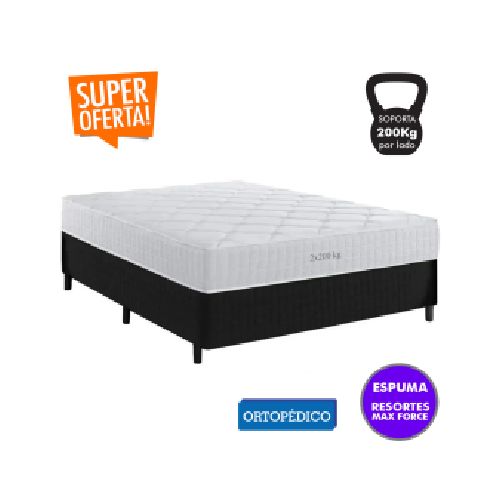 Sommier 2 plazas 200 kg por lado - Espuma y Resortes MaxForce