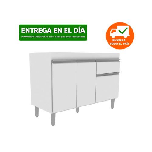 Bajo mesada 3 puertas 1 cajón