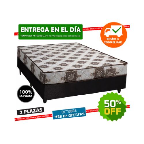 Sommier 2 plazas 100% espuma