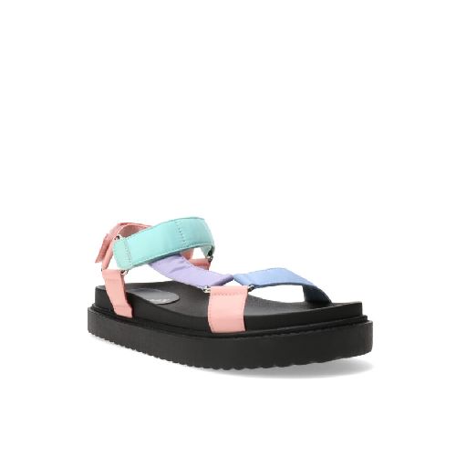 Sandalia CAICOS de tela con velcro MissCarol - Multicolor