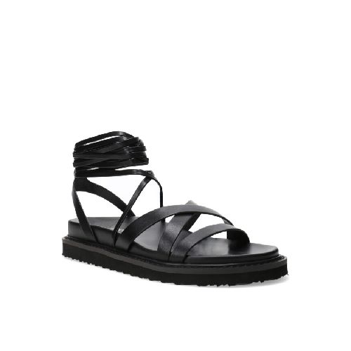 Sandalia LAZIO con tiras para atar MissCarol - Black