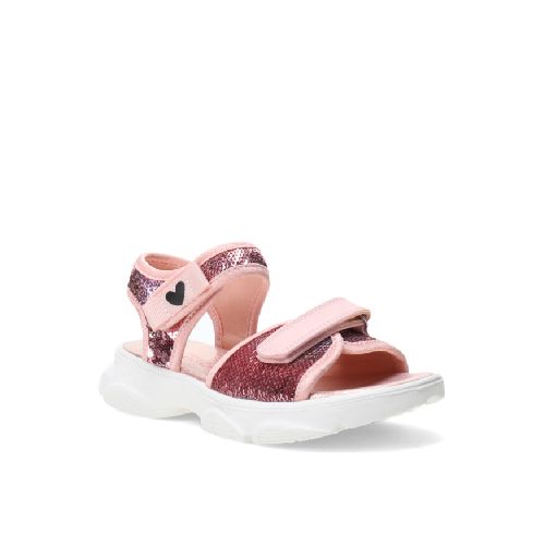 Sandalia Zaion con lentejuelas y velcro MINI MissCarol - Pink