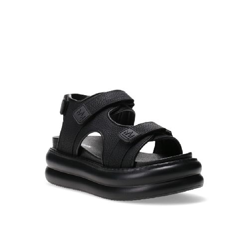 Sandalia MANAROLA con tiras con velcro MissCarol - Black