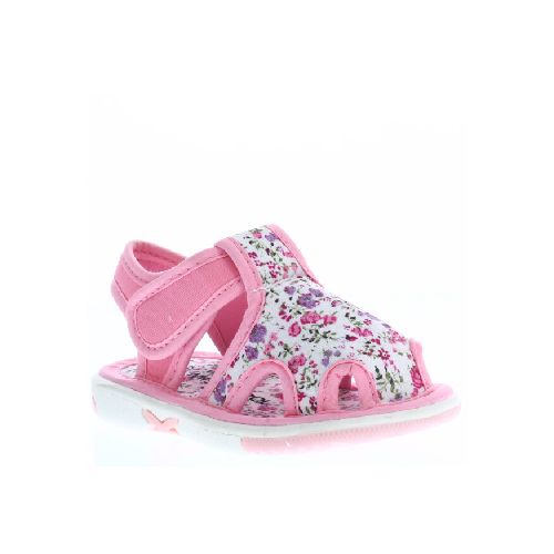 Sandalia CANI con tela estampada y velcro MINI MissCarol - Pink