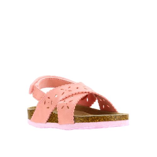 Sandalia CROPS con diseño calado y velcro MINI MissCarol - Pink