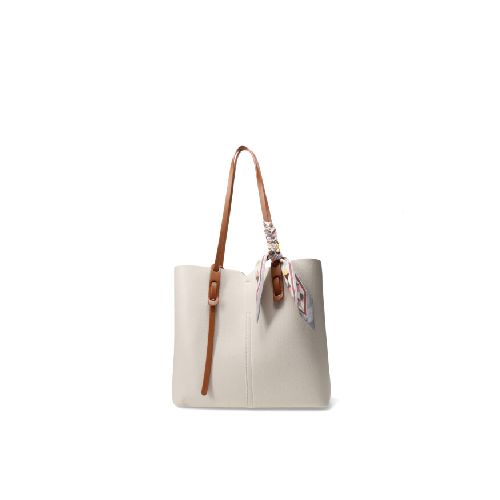 Cartera CHIEF con pañuelo decorativo MissCarol - Beige