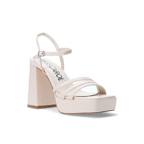 Sandalia JAKAR de fiesta con taco MissCarol - Beige