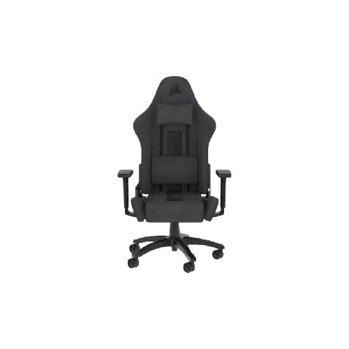 Silla Gamer Corsair Tc100 Fabric Relaxed Soporta Hatsa 120Kg Regulable Renclinable 160 Grados Almohadones Negro y Gris