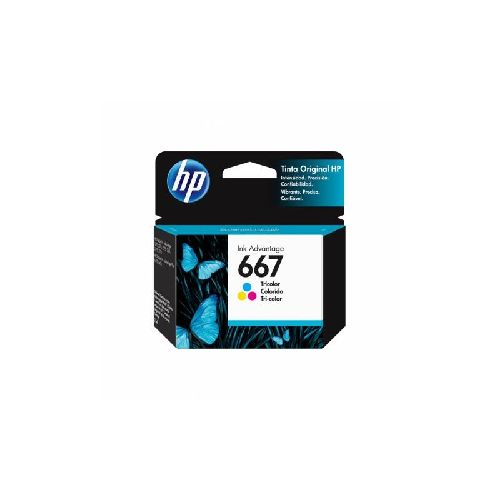 Cartucho De Tinta Original Hp 667 Tricolor Ink Advantage Hasta 100 paginas