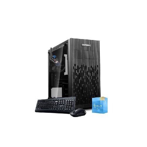 Equipo PC Intel Pentium G7400 12va Gen 8Gb Ddr4 Nvme Ssd 240Gb Wifi Gabinete Dc Atx Vidrio Windows 11 64bit