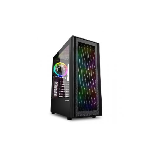 Gabinete Gamer Sharkoon Rgb Wave 4 Fanes 120mm 4 Puertos Vidrio Templado